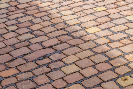 Abstract background of cobblestone pavementの写真素材