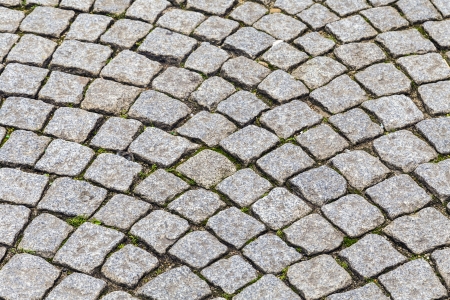 Abstract background of cobblestone pavementの写真素材