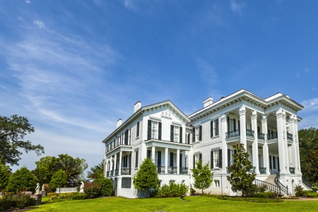 historic Nottoway plantation in Louisiana from outsideのeditorial素材