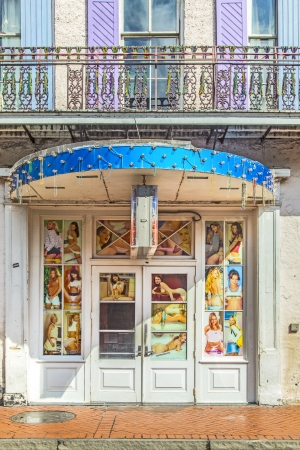 NEW ORLEANS, USA - JULY 17  historic building in the French Quarter on July 17, 2013 in New Orleans, USA  Tourism provides a large source of revenue after the 2005 devastation of Hurricane Katrina のeditorial素材