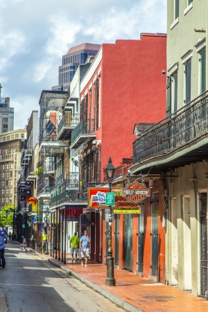 NEW ORLEANS, USA - JULY 17  historic building in the French Quarter on July 17, 2013 in New Orleans, USA  Tourism provides a large source of revenue after the 2005 devastation of Hurricane Katrina のeditorial素材
