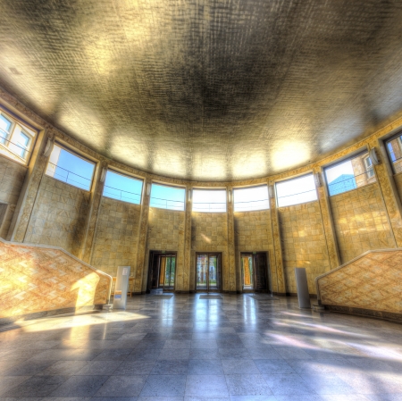 FRANKFURT, GERMANY - NOV 11: inside famous IG farben house on NOV 11, 2011 in Frankfurt, Germany. After WW2 it served as headquarter for the US army, nowadays converted to a university.のeditorial素材