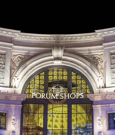 LAS VEGAS - JUNE 15: Forum Shops in Las Vegas on June 15, 2012. The venue includes more than 160 shops and haute couture boutiques, as well as 11 gourmet restaurants.のeditorial素材