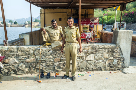 Famous Rajasthan landmark - Amer -Amber - fort, Rajasthan, Indiaのeditorial素材