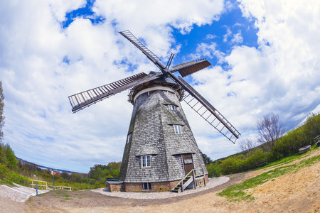 The Dutch windmill in Benz on the island of Usedom, Mecklenburg-Western Pomerania, Germany