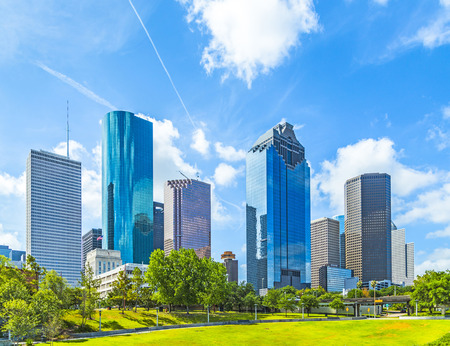 Skyline of Houston, Texas in daytimeのeditorial素材