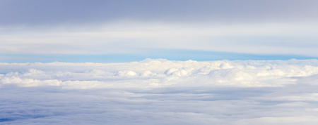 beautiful clouds at the sky in morning lightの写真素材