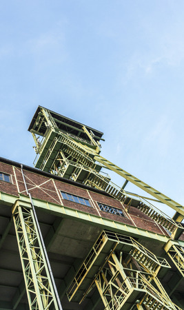 WILLROTH, GERMANY - SEP 19, 2014: famous industry monument Grube Georg in Willroth, Gerany. The mine...