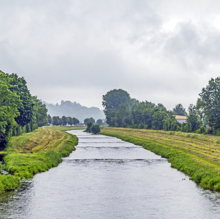 view to river ravoire in the Elsassの写真素材
