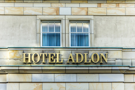 Berlin - the legendary Hotel Adlonのeditorial素材