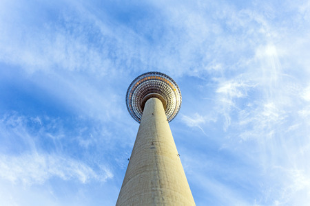 The Fernsehturm (TV Tower) in Berlin, Germanyのeditorial素材