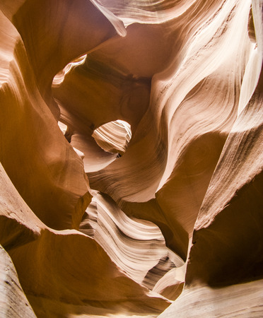 detail of famous slot canyon Antelope canyon in Pageの写真素材