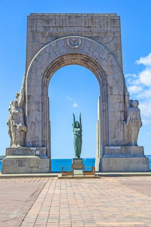 The Monument aux Mort  in Marseille, France. This one opened on April 24th 1927.のeditorial素材