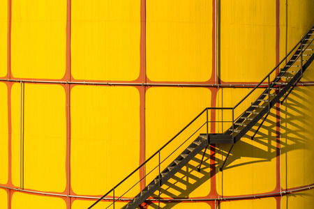 VIENNA, AUSTRIA - APR 24, 2015: The District heating plant in Vienna, Austria.  Designed by the famous Austrian artist and architect Friedensreich Hundertwasser. It was inaugurated in 1992.のeditorial素材