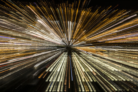 building made with precast concrete slabs in Jena, Germany by night