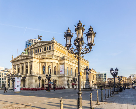 FRANKFURT, GERMANY: MARCH 6, 2015: The Alte Oper (Old Opera) house in Frankfurt am Main, Germany....