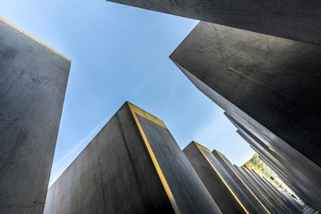 BERLIN, GERMANY - NOV 17, 2014: View of Jewish Holocaust Memorial, Berlin, Germanyのeditorial素材