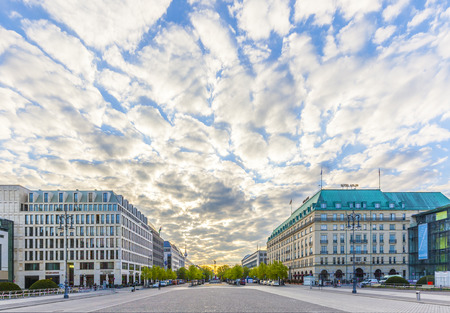 BERLIN, GERMANY - MAY 3, 2015: Hotel Adlon Kempinski in Unter den Linden street, Berlin. Famous hotel originally opened in 1907.のeditorial素材