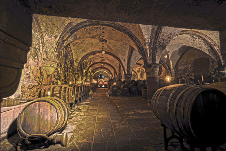 EBERBACH, GERMANY - JUNE 6, 2016: old vinery in Eberbach. The Abbey is a former Cistercian monastery...