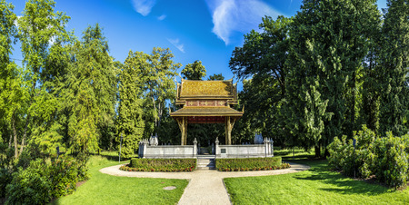BAD HOMBURG, GERMANY - JUNE 27, 2016: the Thai sala temple in park of Bad Homburgのeditorial素材