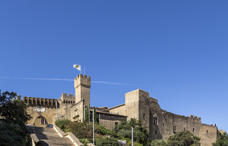 France, le Chateau de l Emperi in Salon de Provence under blue skyのeditorial素材