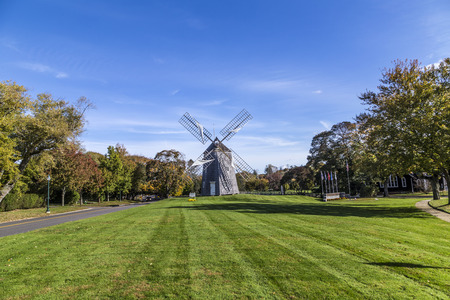typical classical  vintage mill in East Hamptonの写真素材