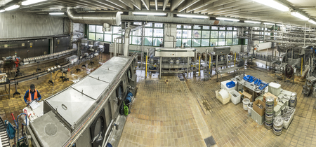 LICH, GERMANY - MAY 3, 2017: visiting the LICH brewery in Lich, Germany. The brewery is over 150 years old and since 1988 the biggest brewery in Hesse, Germany.theのeditorial素材