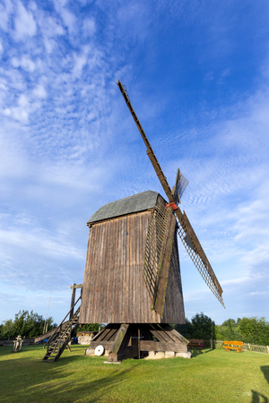 old wind mill in Pudagla, Usedom, germanyのeditorial素材