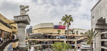 LOS ANGELES, USA - MAR 5, 2019: Hollywood and Highland Complex with shops and restaurants and famous...