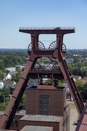 Essen, Germany - July 23, 2019:  Industrial complex Zollverein hosts a regional museum in the former coal Washery, Essen, Germanyのeditorial素材