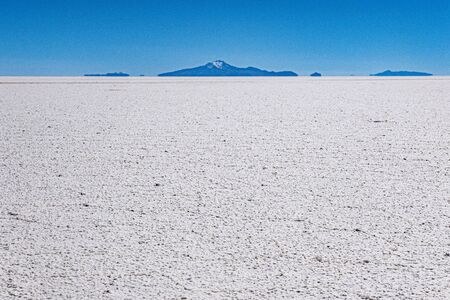 The Isla Incahuasi at the Salar de Uyuniの写真素材