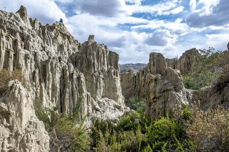 scenic Valle de la Luna near La Paz, Bolivia