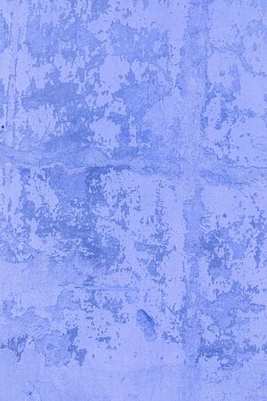 old blue painted wall in tuscany stile