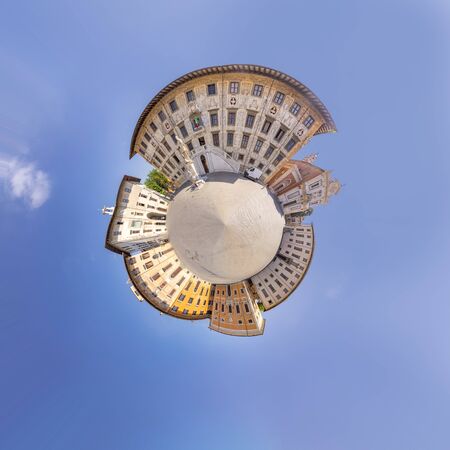 Beautiful building of University on Piazza dei Cavalieri (Palazzo della Carovana) decorated with...