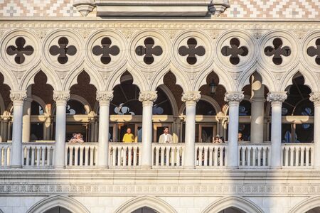 Las Vegas, USA - June 17, 2008:The Venetian Resort Hotel & Casino. The resort opened on May 3, 1999 with flutter of white doves, singing gondoliers and actress Sophia Loren. and actress Sophia Loren.のeditorial素材