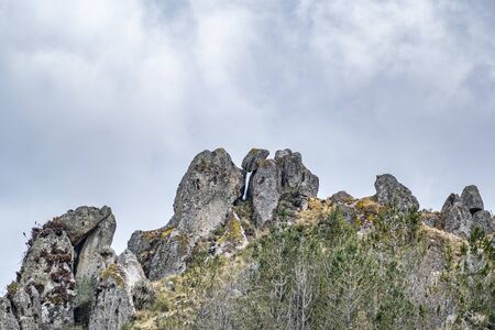 rock formations in the national park near cayamarca, Peru