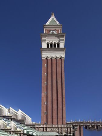 Las Vegas, USA - June 15, 2019:   the Venetian Resort Hotel and Casino. The resort opened on May 3, 1999 with flutter of white doves, sounding trumpets, singing gondoliers and actress Sophia Loren.のeditorial素材