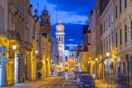 Pilsen, Czech Republic - December 31,2019:  The Great Synagogue ( is the second largest synagogue in Europe).のeditorial素材