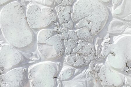 harmonic wall background of old plastic in white color