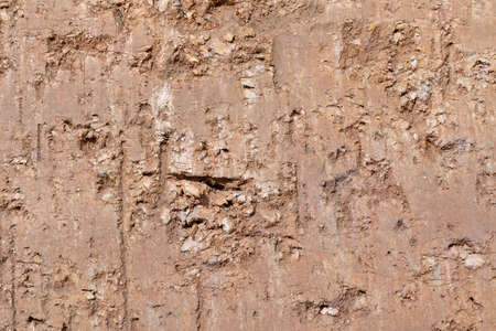 background of clay in detail at a construction pit
