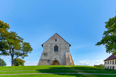 King's Hall of the famous Lorsch Monastery at Lorsch in Hesse, Germanyの写真素材