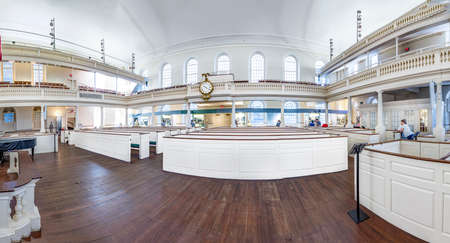 Boston, USA - September 12, 2017: inside the Old South Meeting House, the famed 1729 meeting house...