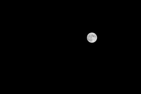 full moon in night in america under dark sky
