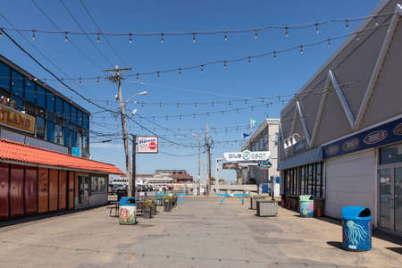 Salisbury, USA - September 28, 2017: beach promenade at Salisbury, USA. Adding to the diversity of Salisbury, the City is host to a wide variety of events celebrating local culture and the arts.のeditorial素材