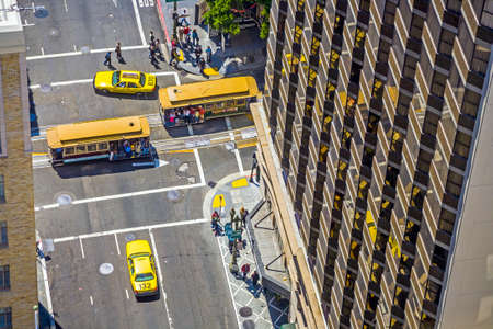 San Francisco, USA - July 24, 2008: View from observation platform to downtown San Francisco with...