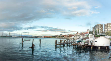 San Francisco, USA - June 5, 2022: skyline of the bay of San Francisco in fantastic sunset mood.のeditorial素材