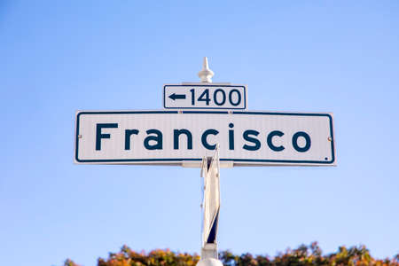 San Francisco street sign in San Francisco, United States