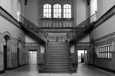 Dortmund, Germany - February 2, 2018: Zeche Zollern is a decommissioned hard coal mine complex in the northwest of Dortmund city in Germany.のeditorial素材