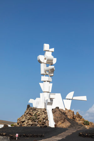 Lanzarote, Spain - February 2, 2023: Monument in El Campesino, Lanzarote, Canary Islands, Spainのeditorial素材