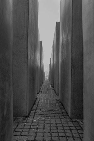 Berlin, Germany - March 25, 2019: Holocaust Memorial in Berlin Mitte in Germany.のeditorial素材
